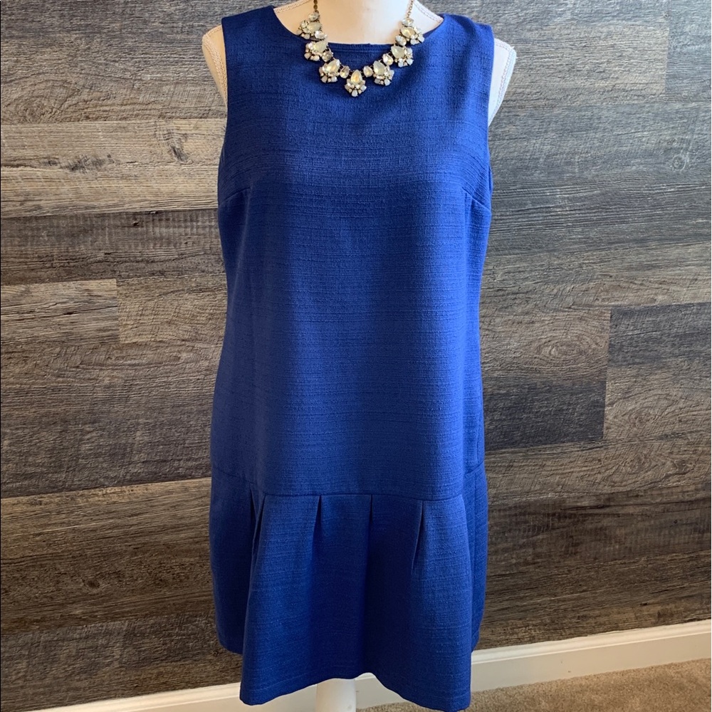 Blue Linen LOFT dress